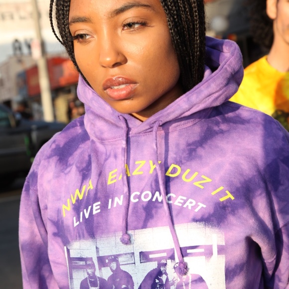 NWA LIVE IN CONCERT | TIE DYE HOODIE - Picture 3 of 9